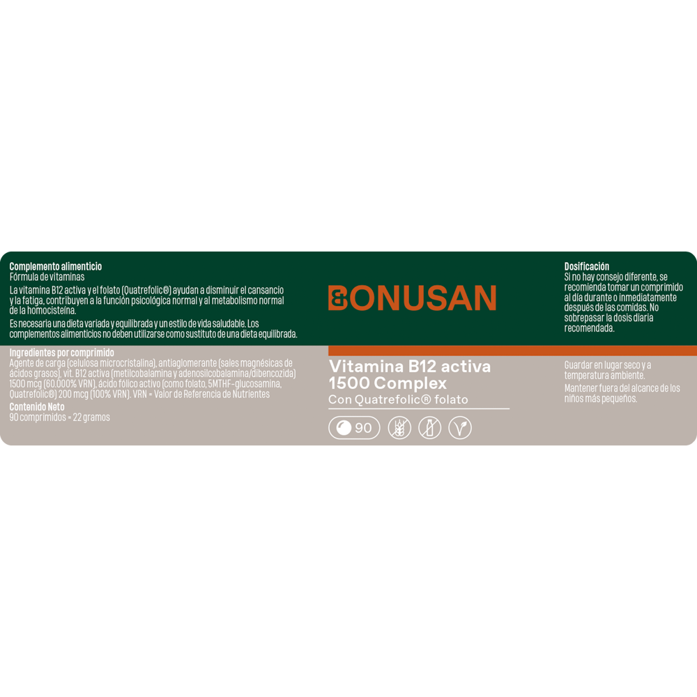 Vitamina B12 Activa Complex | BONUSAN