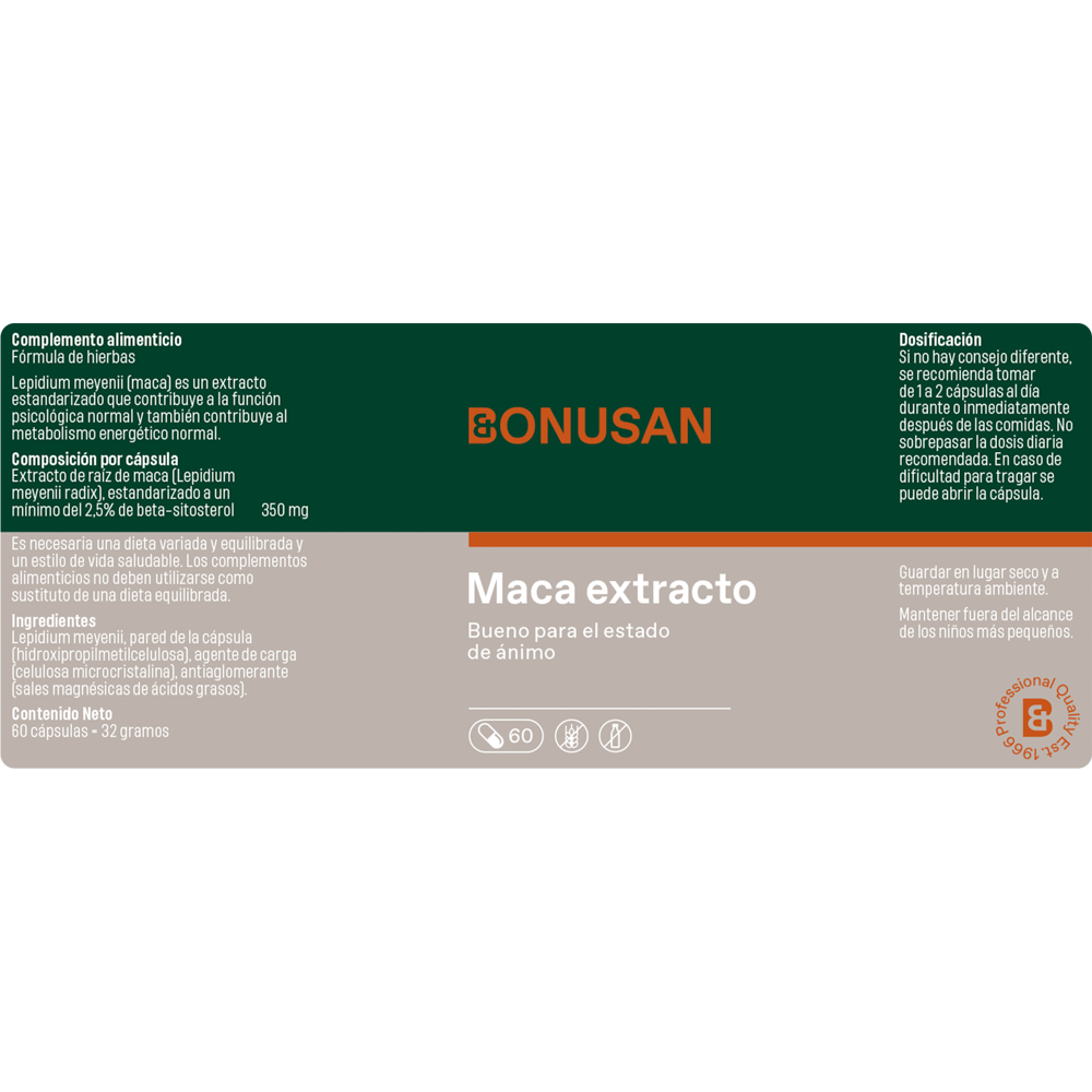 Maca Extracto | BONUSAN