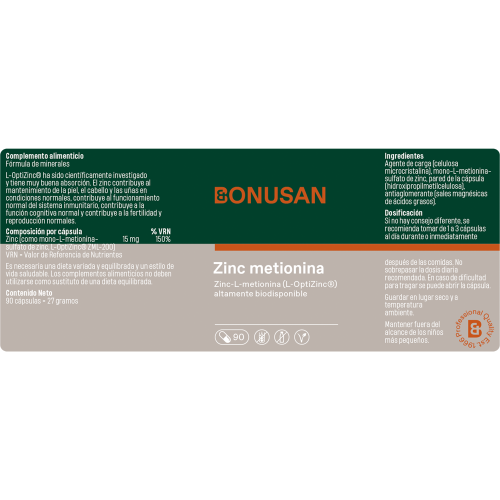 Zinc Metionina | BONUSAN